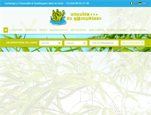 Tablet Screenshot of camping-la-grenouille.com